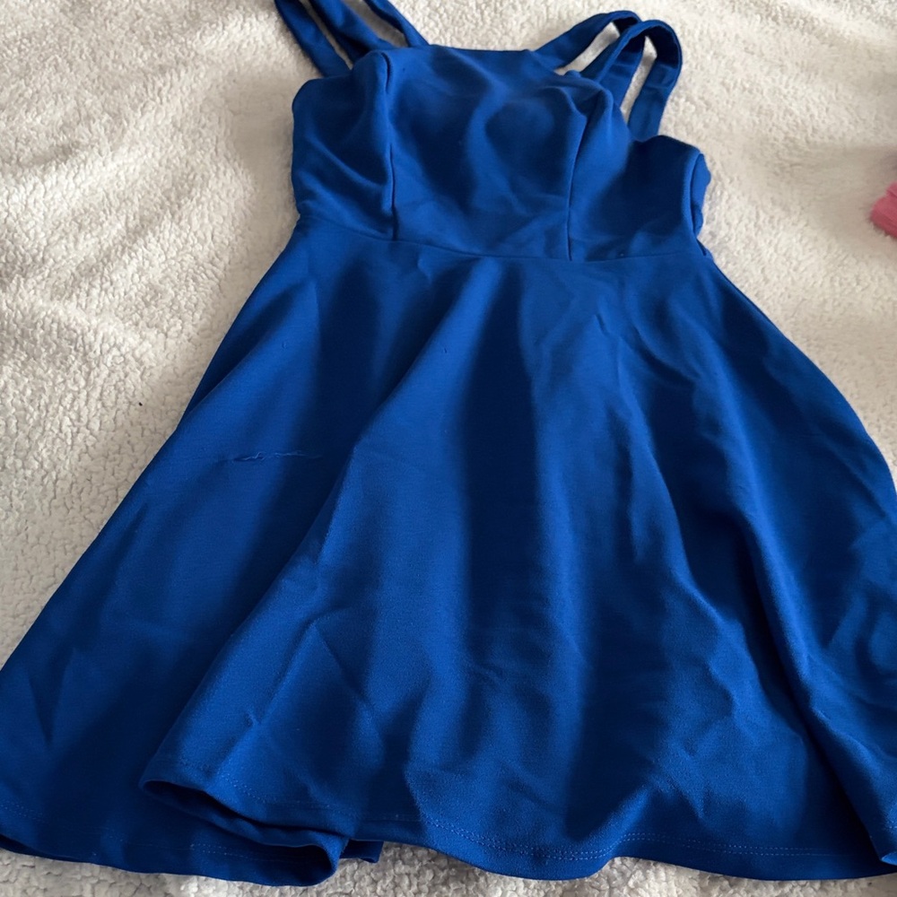 Windsor Royal Blue Strappy Dress